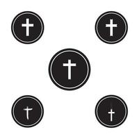 kristen korsa ikon vektor