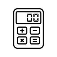 kalkylator ikon vektor design mall enkel och rena