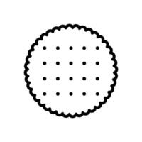 Keks Symbol Vektor Design Vorlage einfach und sauber