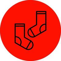 Socken-Vektor-Icon-Design vektor