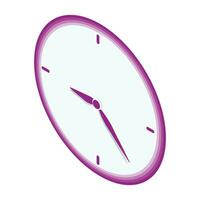 Vektor isometrisch Uhr Illustration Symbol