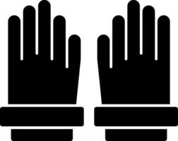 Handschuhe-Vektor-Icon-Design vektor