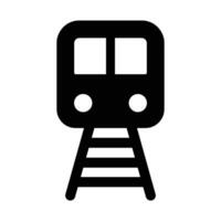 tåg vektor glyf ikon för personlig och kommersiell använda sig av.