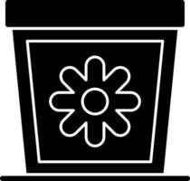 Pflanze Topf Vektor Symbol Design