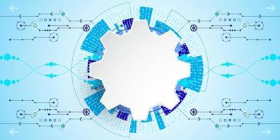 Vektorhintergrund im Konzept der Technologie. vektor