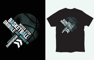 Vektor Illustration auf das Thema von Basketball. T-Shirt Grafik, Poster, Banner, Flyer, drucken und Postkarte