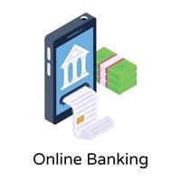 Online-Banking-App vektor