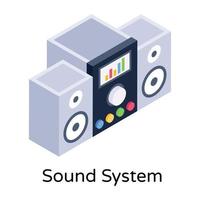 Audio-Soundsystem vektor