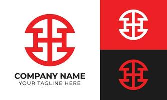 kreativ modern minimal Monogramm abstrakt Initiale Brief h Logo Design Vorlage kostenlos Vektor