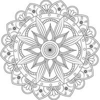 Luxus Mandala Design Hintergrund Vektor