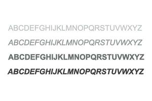 typografi modern serif typsnitt regelbunden dekorativ årgång begrepp. vektor illustration