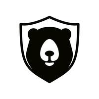 Björn skydda vektor logotyp