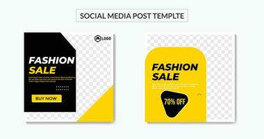 social media posta och webb baner mall med kreativ modern redigerbar flygblad affisch design vektor
