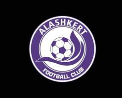 fc alashkert klubb symbol logotyp armenia liga fotboll abstrakt design vektor illustration med svart bakgrund