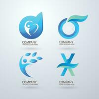 abstrakt Logo Design, kreativ Logo Vorlage vektor