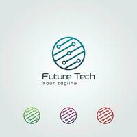 Zukunft Technik Logo Vektor