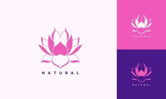 Blume Lotus Logo Vektor Vorlage Design