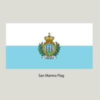 san Marino Flagge Design mit kreativ Typografie und Raum zum Ihre Text. vektor