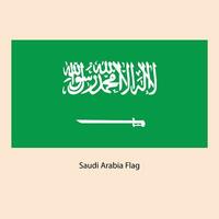 flagga av saudi Arabien, rike av saudi Arabien, vektor mall design