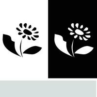 abstrakt nahtlos Muster mit Silhouetten Blumen im schwarz und Weiß. Blumen- wiederholen einfarbig Hintergrund. endlos drucken Textur. Stoff Design. Hintergrund - - Vektor