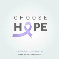 Entwerfen ein Heilung. Vektor Hintergrund Bauch Krebs Bewusstsein Kampagne