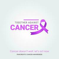 ljusna de väg. pankreas- cancer vektor bakgrund