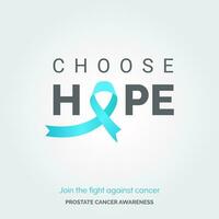 Entwerfen ein Heilung. Vektor Hintergrund Prostata Krebs Bewusstsein Kampagne