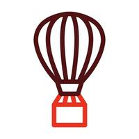 Luft Ballon Vektor dick Linie zwei Farbe Symbole zum persönlich und kommerziell verwenden.