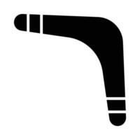 Boomerang Vektor Glyphe Symbol zum persönlich und kommerziell verwenden.
