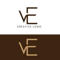 ev Initiale Brief Logo vektor