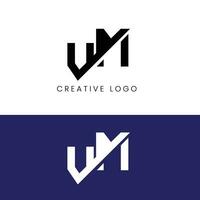 vm Initiale Brief Logo vektor