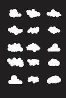 einstellen cloud.vector Illustration. vektor