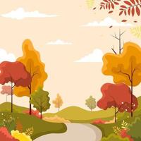 Schönheit Herbstlandschaft