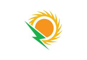 Sonne Logo, Vektor Design Konzept