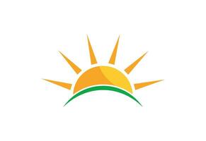Sonne Logo, Vektor Design Konzept