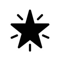 Star vergeben solide Symbol. einfach Star Bewertung zum Symbol, Wettbewerb Gewinner Zeichen, Liebling Bewertung Leistung zum Netz und App. Vektor Illustration Design auf Weiß Hintergrund. eps 10