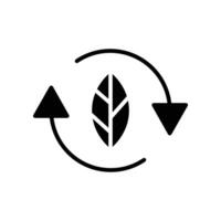 organisch recyceln Symbol. Öko Pflege Produkt Symbol. wiederverwendbar Umwelt, verlängerbar Energie. Wiederverwendung Grün Abfall. bio recycelbar Etikett. editierbar Schlaganfall Vektor Illustration. Design auf Weiß Hintergrund eps 10