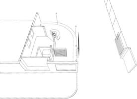 3D-Darstellung des Bauvorhabens vektor