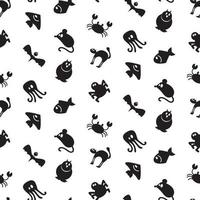 Tiere Symbole nahtlose Muster vektor