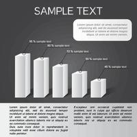 Vektor schwarz-weiß Infografiken in eps