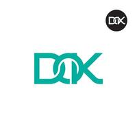 Brief dok Monogramm Logo Design vektor