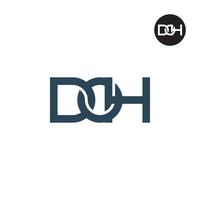 Brief doh Monogramm Logo Design vektor