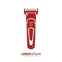 Haar Clipper Logo Vorlage. Friseur Logo. Vektor Illustration. Haar Trimmer rasieren Maschine