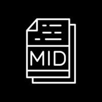 Mitte Datei Format Vektor Symbol Design