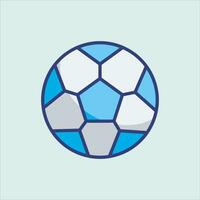 fotboll boll vektor tecknad serie illustration isolerat