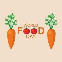 nahrhaft hoffen zum ein hungrig Welt feiern Nachhaltigkeit und Eigenkapital auf Welt Essen Tag 2023 und darüber hinaus vektor