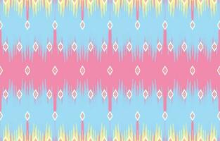 ethnisch abstrakt Ikat Kunst. aztekisch Ornament drucken. geometrisch ethnisch Muster nahtlos Farbe orientalisch. Design zum Hintergrund ,Vorhang, Teppich, Hintergrund, Kleidung, Verpackung, Batik, Vektor Illustration.