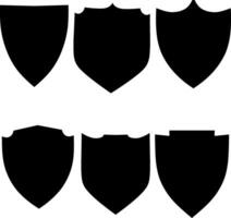 Schild Silhouette Vektor Symbol