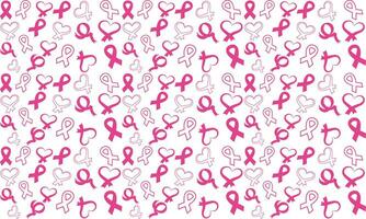 bröst cancer medvetenhet månad symbol emblem sömlös mönster. vektor.bröst cancer medvetenhet mönster vektor