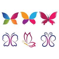 Schönheit Schmetterling Logo Bilder vektor